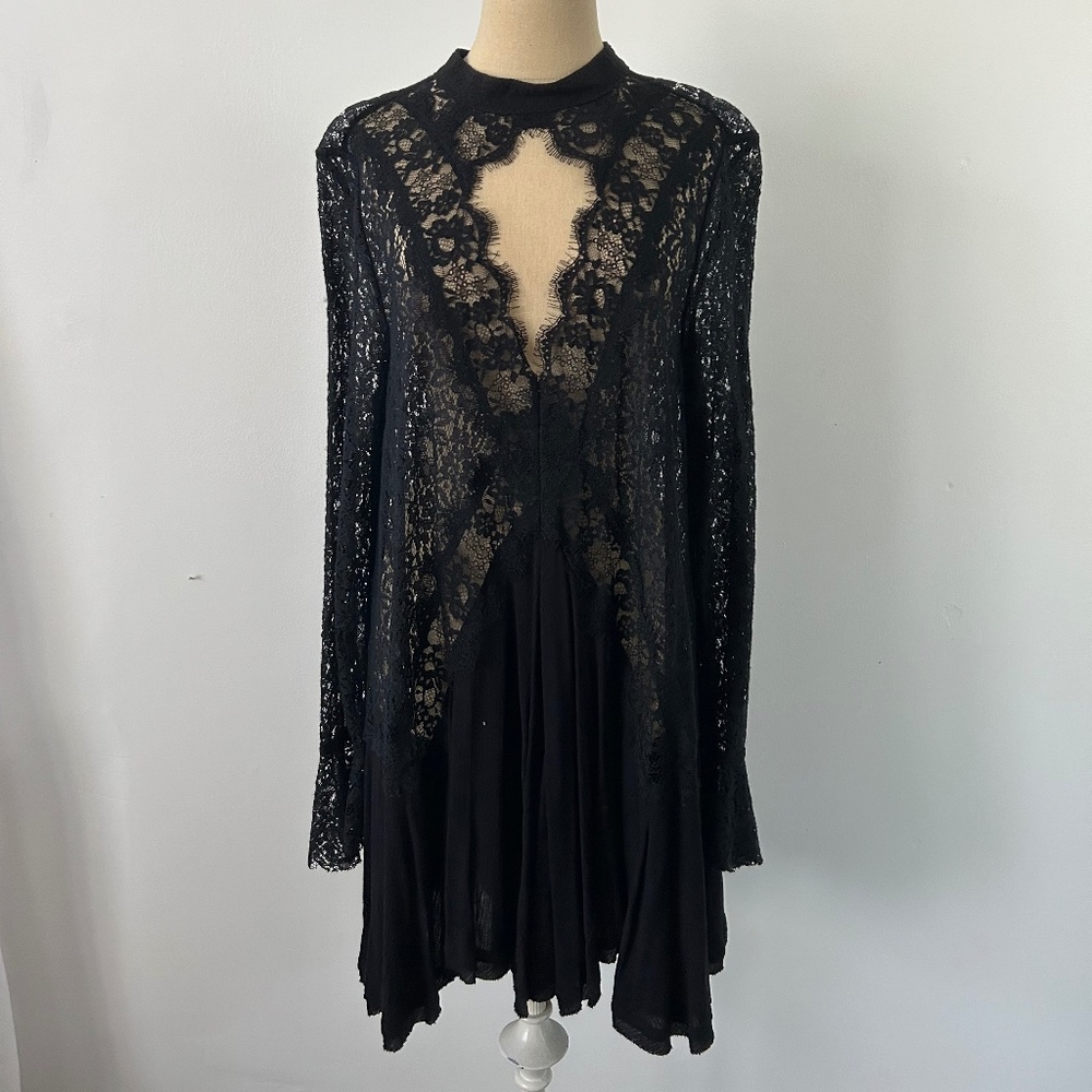 Free People Lace Tell Tale Tunic Dress